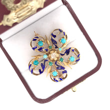 VINTAGE ENAMEL BROOCH