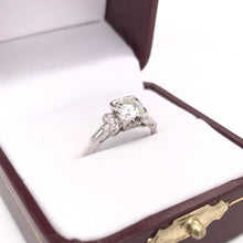 ART DECO 0.75 CARAT DIAMOND PLATINUM RING