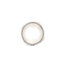 ANTIQUE PLATINUM AND DIAMOND FILIGREE INFINITY BAND