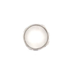 ANTIQUE PLATINUM AND DIAMOND FILIGREE INFINITY BAND