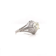 EDWARDIAN 1.50 CARAT DIAMOND PLATINUM RING