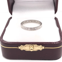 "1923" ANTIQUE DIAMOND INFINITY STYLE PLATINUM BAND