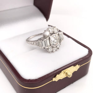 2.1 CARAT MID CENTURY DIAMOND RING