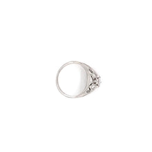 ART DECO 0.45 CARAT DIAMOND AND FLORAL FILIGREE RING