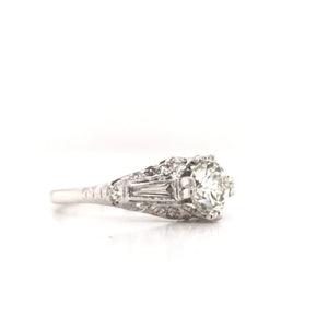1.01 CARAT MID CENTURY DIAMOND RING