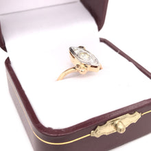 MID CENTURY STYLIZED MARQUISE RING