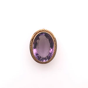 ANTIQUE AMETHYST BROOCH
