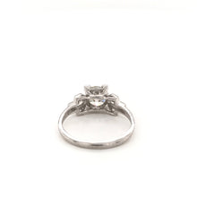 1.0 CARAT ART DECO DIAMOND PLATINUM RING
