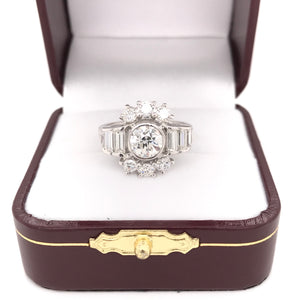 2.1 CARAT MID CENTURY DIAMOND RING