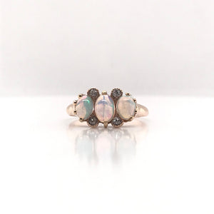 VICTORIAN OPAL AND ROSE GOLD RING