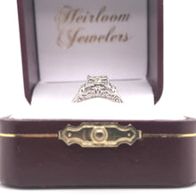 EDWARDIAN 0.74 CARAT DIAMOND AND PLATINUM FILIGREE RING