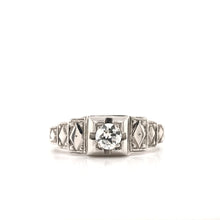 MID CENTURY HARLEQUIN DIAMOND RING