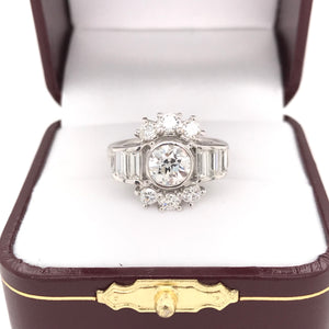 2.1 CARAT MID CENTURY DIAMOND RING