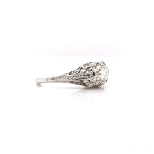 ART DECO 0.50 CARAT DIAMOND FILIGREE RING