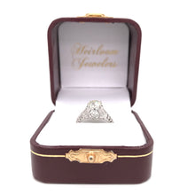 EDWARDIAN 1.50 CARAT DIAMOND PLATINUM RING