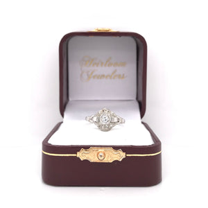 ART DECO 0.25 CARAT DIAMOND RING