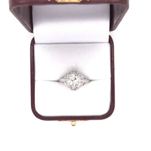 EDWARDIAN 1.50 CARAT DIAMOND PLATINUM RING