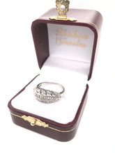 MID CENTURY MULTI CUT DIAMOND AND PLATINUM RING