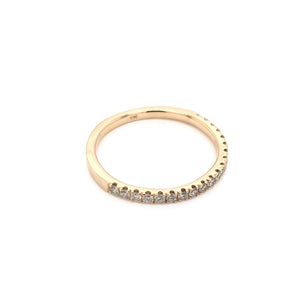 CONTEMPORARY GOLD DIAMOND BAND