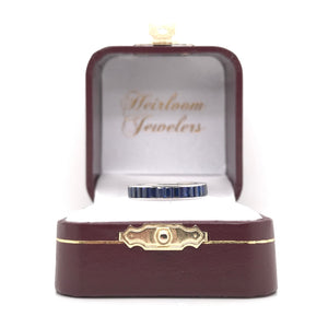BLUE SAPPHIRE ETERNITY BAND