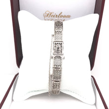 ANTIQUE DIAMOND AND SAPPHIRE FILIGREE BRACELET