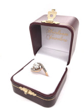 ANTIQUE FRENCH ORIGIN ART NOUVEAU ROSE CUT DIAMOND RING