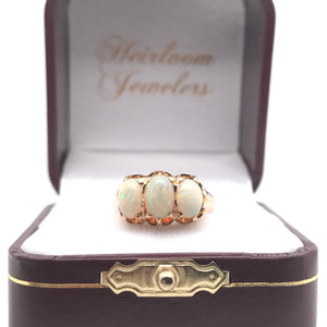 VICTORIAN ROSE GOLD OPAL RING