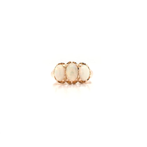 VICTORIAN ROSE GOLD OPAL RING