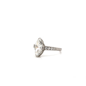 ANTIQUE 1.33 CARAT MARQUISE CUT DIAMOND RING