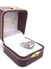 ANTIQUE ART DECO 1.70 CARAT DIAMOND PLATINUM FILIGREE RING