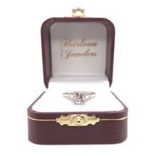ANTIQUE ART DECO 0.91 CARAT OLD MINE CUT DIAMOND PLATINUM SOLITAIRE RING