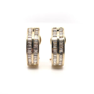 VINTAGE BAGUETTE DIAMOND EARRINGS