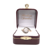 ANTIQUE FRENCH ORIGIN ART NOUVEAU ROSE CUT DIAMOND RING