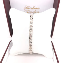 ANTIQUE ART DECO 3.5 CARAT DTW DIAMOND LINE BRACELET