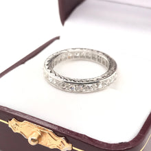ANTIQUE STYLE FRENCH CUT DIAMOND ETERNITY BAND