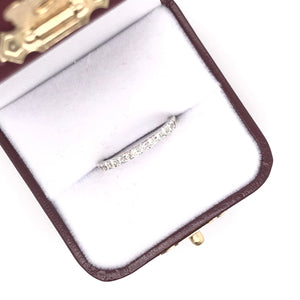 CONTEMPORARY 0.47 CARAT DTW DIAMOND WHITE GOLD BAND
