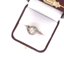 ANTIQUE FRENCH ORIGIN ART NOUVEAU ROSE CUT DIAMOND RING