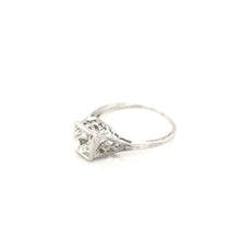 ANTIQUE ART DECO 0.85 CARAT DIAMOND FILIGREE RING