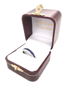 BLUE SAPPHIRE ETERNITY BAND