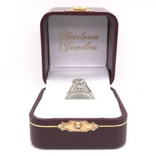 ANTIQUE ART DECO 1.25 CARAT DIAMOND AND SAPPHIRE FILIGREE SOLITAIRE STYLE PLATINUM RING