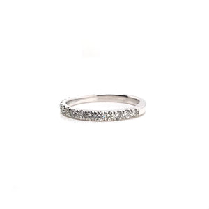 CONTEMPORARY 0.47 CARAT DTW DIAMOND WHITE GOLD BAND