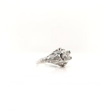 ANTIQUE ART DECO 0.65 CARAT DIAMOND SOLITAIRE STYLE FILIGREE RING