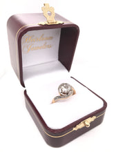 ANTIQUE FRENCH ORIGIN ART NOUVEAU ROSE CUT DIAMOND RING