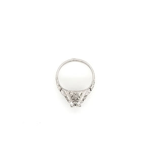 ANTIQUE ART DECO 0.65 CARAT DIAMOND SOLITAIRE STYLE FILIGREE RING