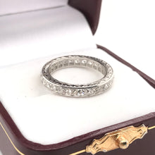 ANTIQUE STYLE FRENCH CUT DIAMOND ETERNITY BAND