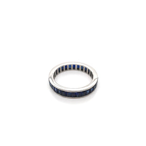 BLUE SAPPHIRE ETERNITY BAND