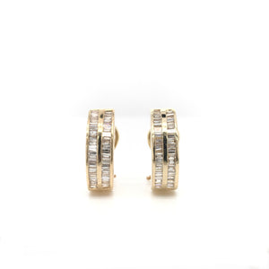 VINTAGE BAGUETTE DIAMOND EARRINGS