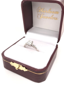 ANTIQUE ART DECO 0.91 CARAT OLD MINE CUT DIAMOND PLATINUM SOLITAIRE RING