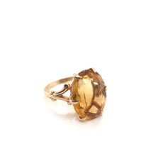 VINTAGE RETRO CITRINE COCKTAIL RING