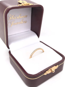 CONTEMPORARY GOLD DIAMOND BAND